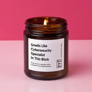 Smells Like Cybersecurity Specialist In This Bitch Soy Candle | Cybersecurity Specialist Gift, Gift for Cybersecurity Specialist