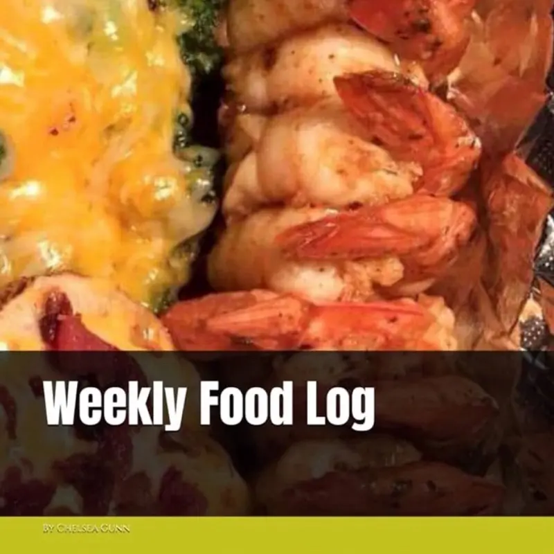 Weekly Food Log Journal by Chelsea Gunn - Track Your Meals and Snacks for Healthy Eating Habits