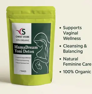 MamaDream Yoni Detox Clean & Balancing Natural Feminine Care and Fertility  Supports Vagi-Wellness 100% Organic for Healthy Intimate Area