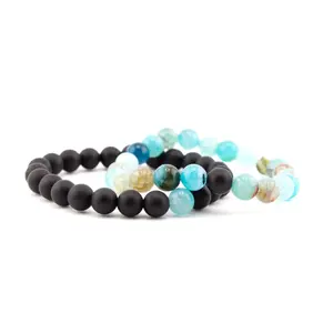Quantum Charged Bracelet | Onyx Agate Duo
