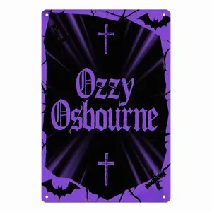 METAL LEGEND Tin Sign - Vintage Rock Wall Art for Man Cave, Music Room & Bar | 12x8 Retro Poster for Metalheads, Men’s Decor & Rock Collectors