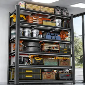 Garage Shelving Heavy Duty,6-Tier Storage Shelves,3000LBS Adjustable Metal Shelving Units for Basement, Kitchen,Commercial,Warehouse,Pantry, 39.5" W x 82.4" H x 18" D