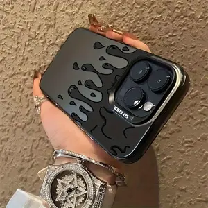 Creative Water Drop Graffiti Phone Case Compatible with iPhone 17 16 15 14 13 12 11 PRO MAX PLUS, AIR and iPhone XR XS MAX 7 8Plus 16E SE, Shockproof Matte Back Cover Phone Case, Ideal Gift for Friends and Family