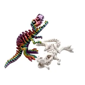 3D Printed Articulated T-Rex Trex Dinosaur Skeleton- Flexible Joints, Unique Design 2 Styles