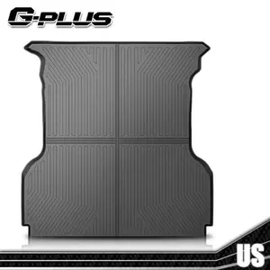 G-PLUS Truck Bed Mat Liner Compatible with Ford F150 2004-2014 with 5.5FT Bed All Weather Protection TPE Heavy Duty Trunk Mat Black