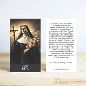 St. Rita Prayer Cards | Wallet Size | 50, 100, 250, 500, 1000