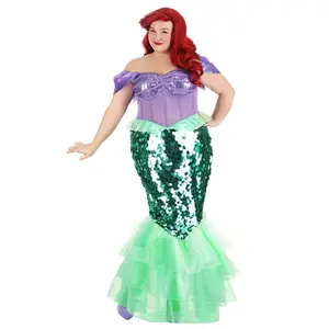 Plus Size Disney Little Mermaid Premium Ariel Mermaid Dress (© Disney)