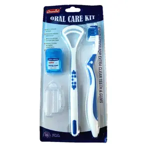 Dentistry Hygiene Oral Care Fresh Breath Teeth Tooth Toothbrush Scraper Flosser floss Whitening 3pcs per Kit