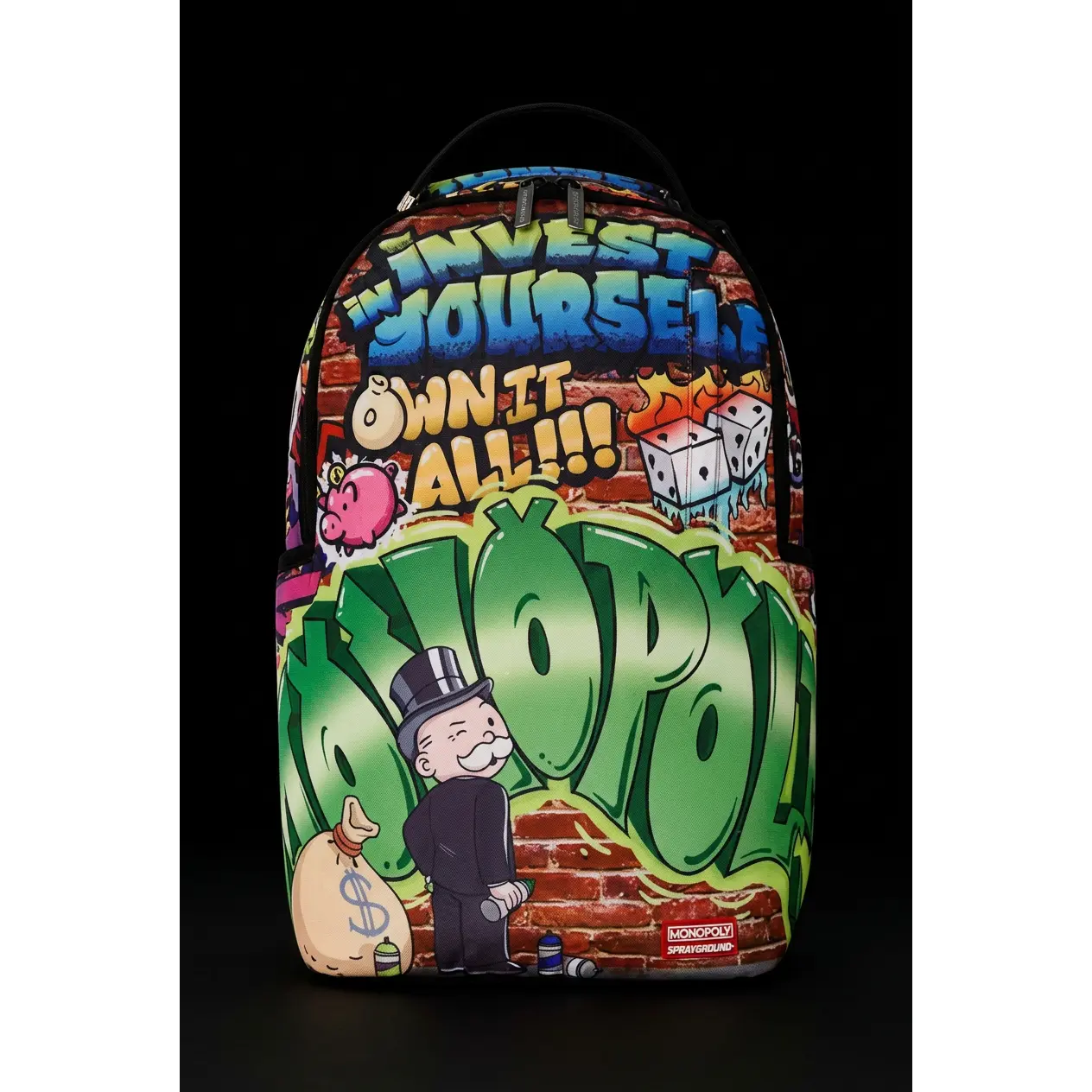 Sprayground Monopoly Graffiti Gold Rush DLXR Backpack