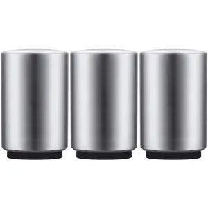 Premium Magnetic Automatic Stainless Steel Bottle Opener | Push-Down for Quick Cap Removal in Kitchen, Bar & Restaurant plastic tab