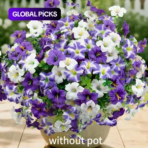 8-Pack Artificial Flowers for Home Decor, Decorative Flowers, Mixed Color Faux Floral Arrangements, No Maintenance, All Year Round Bloom, Indoor Outdoor Use #GLOBAL PICKS