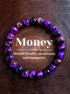 8mm multi-color selectable bead bracelet, tiger eye stone elastic chain wrapped bracelet, auspicious and protective beads, fashionable party accessory gift, inspirational gift suitable for both men and women, suitable for daily wear or as a gift
