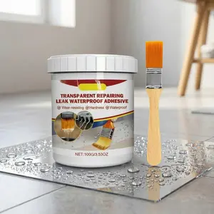 Transparent leak-proof waterproof glue, no need to break tiles, waterproof coating for bathroom and kitchen floor tiles