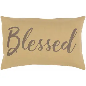 Irvinestown Tan Blessed Lumbar Pillow - Clearance