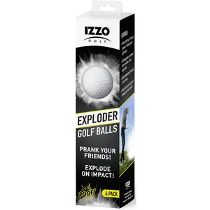 Izzo Golf Exploding Prank Golf Balls - 4 Pack