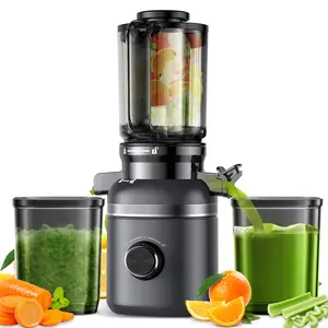 GlowWise Cold Press Juicer Machine - Ultra-Quiet & Easy Clean, 3-Second No-Cut Assembly for Home Kitchens & Fitness Enthusiasts, High Nutrient Extraction for Healthy Lifestyles