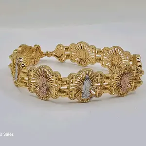 BRACELET WITH VIRGIN MARY beautiful style with three colors 8"inches