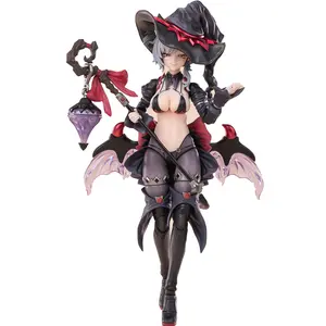 1/12 Scale Mecha Musume Action Figure - 6.5" Pre-painted Anime Girl Model with 4 Expressions, Neko Cat Tail & Modular Tactical DIY Gear