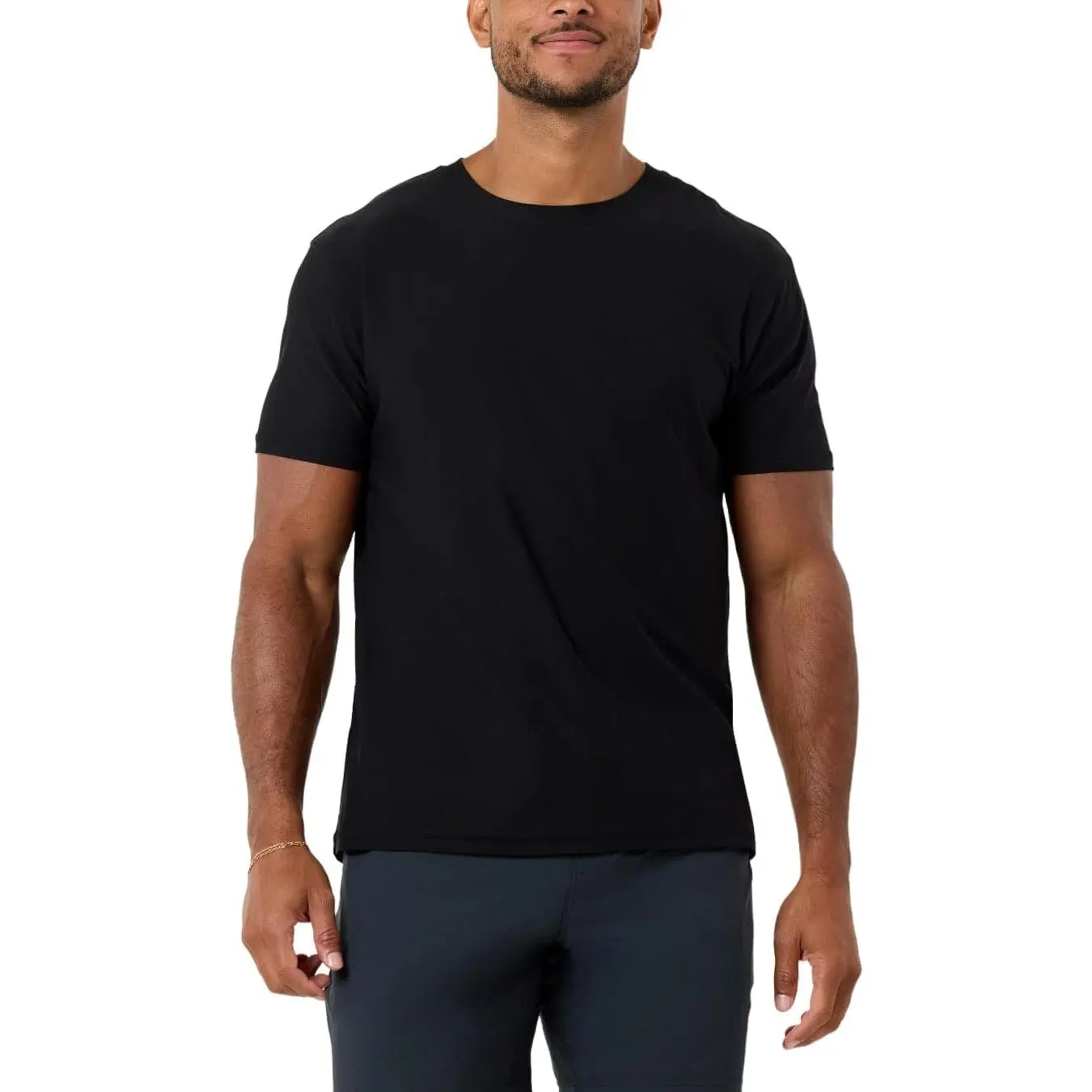 INTO THE AM Men's Dry Fit Short Sleeve Fitted T-Shirts - Casual Comfy Workout, Gym Bodybuilding Clothing, Fitness Training Clothes, Athletic Running Tops (Sizes S-4XL), Dryfit Gym Shirts