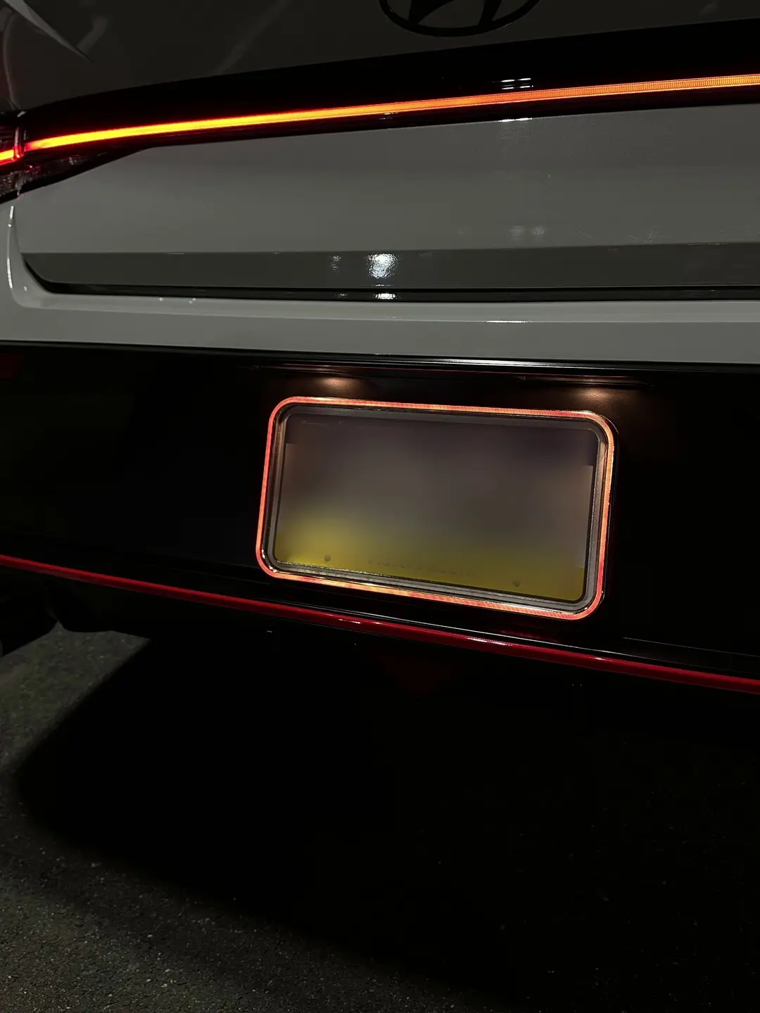 GlowPlate RGB LED License Plate Holder with Automatic Brake Flashing & Wireless Customization Car Accessories Automotive