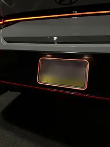 GlowPlate RGB LED License Plate Holder with Automatic Brake Flashing & Wireless Customization Car Accessories Automotive