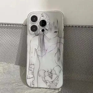 Y2K Black and White Retro Gothic Phone Case,For iPhone 17/16/15/14/13/12/11/Pro/ProMax/Plus/17Air/16,17E,Samsung S25,S24.Minimalist Transparent Full-Coverage Shockproof Case,Perfect Gift for Everyone
