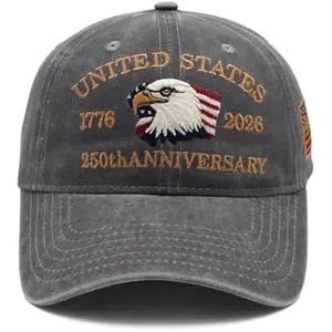 United States 250th Anniversary Hat, USA Baseball Cap 1776-2026 American Eagles Hat Patriotic Embroidered Hats for Men Women