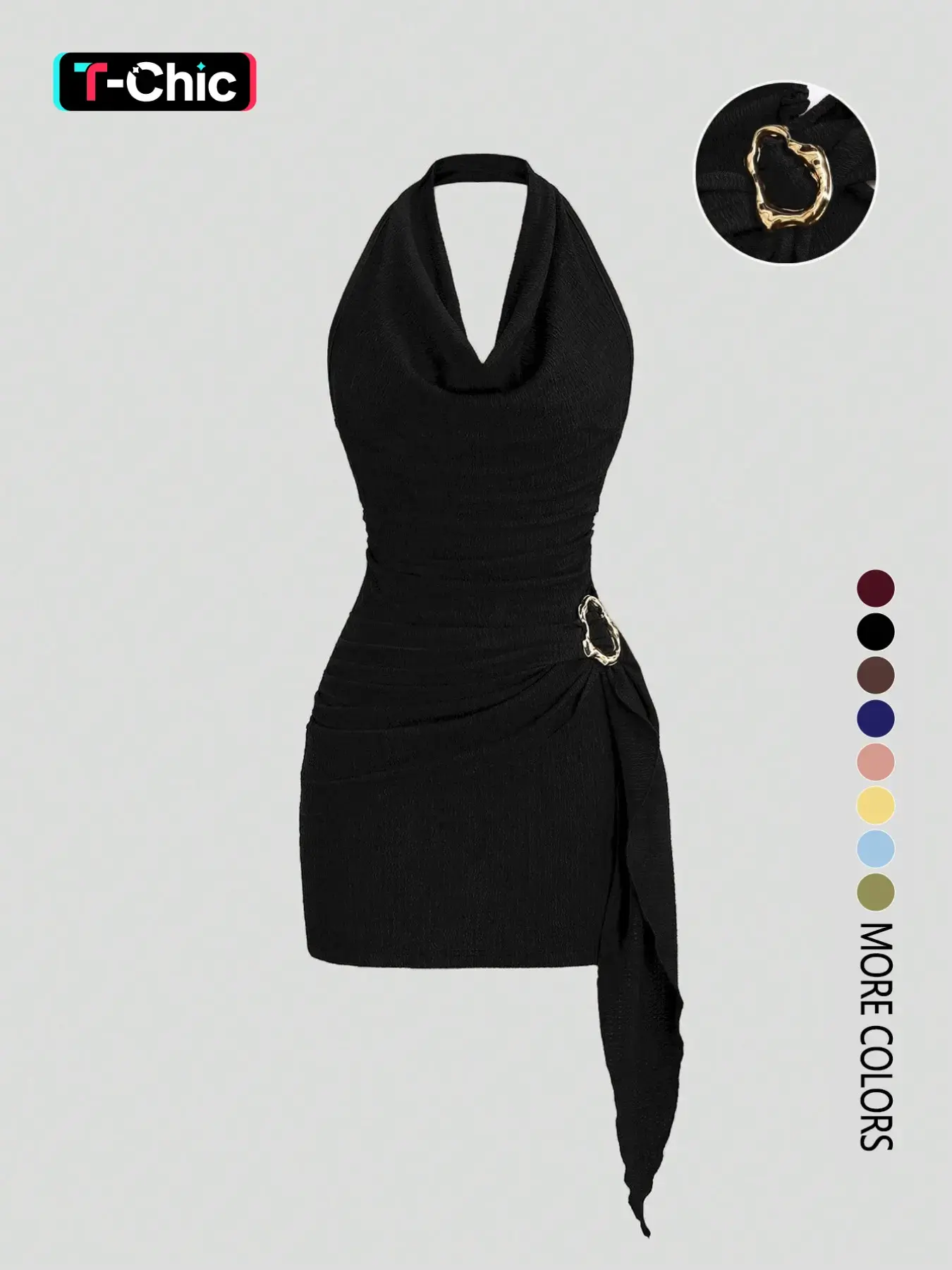 skims soft plunge halter dress - TikTok Shop skims soft plunge halter dress - TikTok Shop