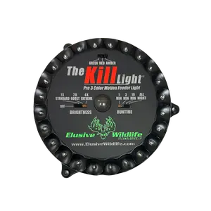 Elusive Wildlife Kill Light Pro 3 Color Feeder Light - Best Hunting Light for Deer Feeders/Hog Hunting - Motion Activated, Portable