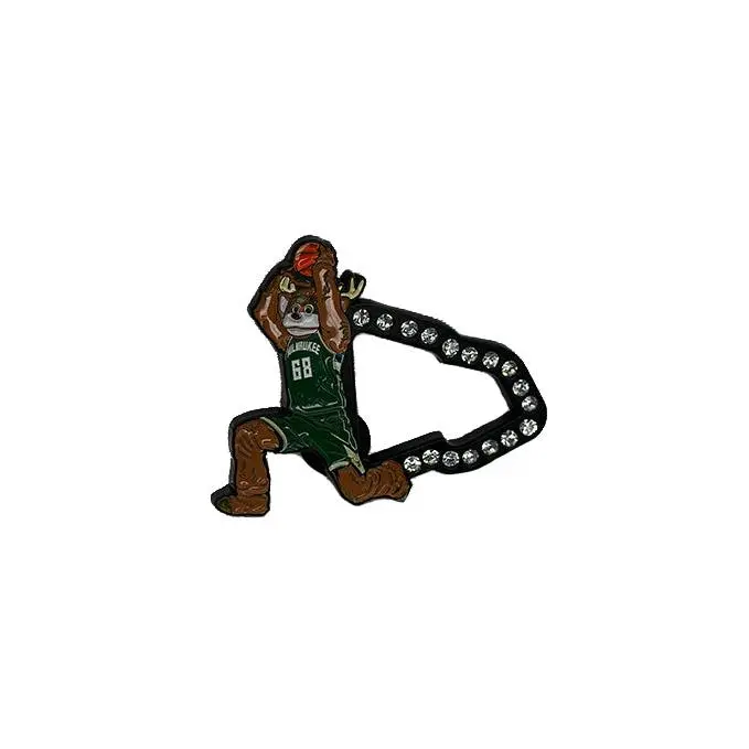 Pro Specialties Group Dunking Bango Milwaukee Bucks Hat Pin