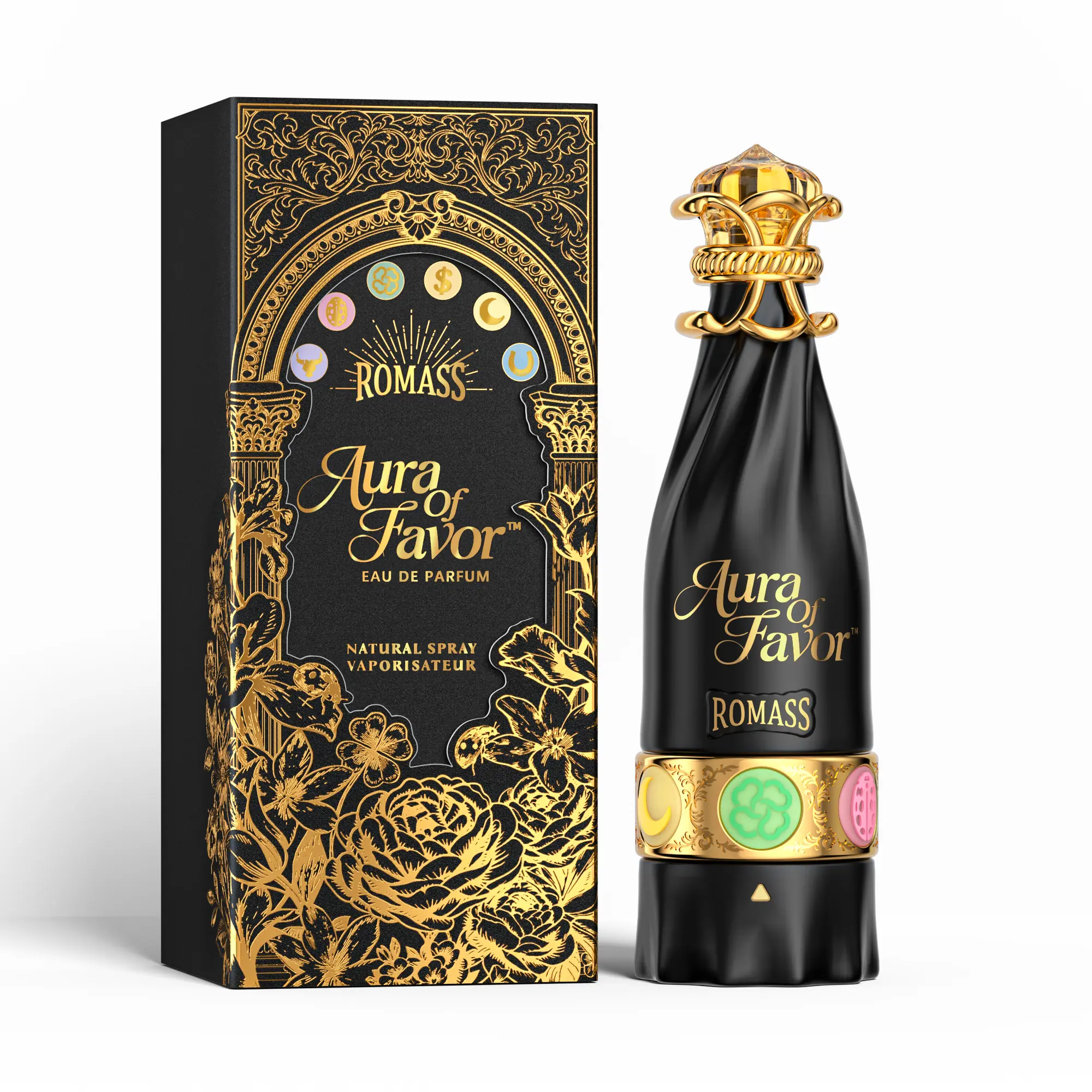 ROMASS Aura of Favor OudÉclat 100ML | Rotate Your Fortune | Lucky Symbol Oud Perfume summerwins