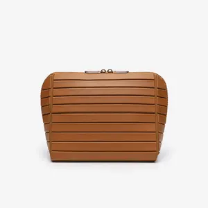 New Fashion Plaid Design Travel Makeup Bag, Large Capacity Divided Portable Bag, Suitable for Women, Makeup Bag, Toiletry Bag, Skincare Storage Pouch, Open Flat Lay Cosmetic Bag, Foldable Waterproof Toiletry Bag, Large Capacity Travel Storage Bag with Thi