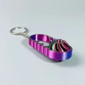 Stress Relief Fidget Spinner Toy, Dual Color Spiral Structure Decorative Piece, Fun Twisting Plaything for Kids & Adults