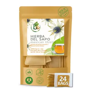 Hierba del Sapo Mexican Herbal Tea - 24 Premium Tea Bags (2000mg per Bag) - Authentic 100% Natural Mexican Thistle (Eryngium heterophyllum) - Caffeine-Free, Vegan & Non-GMO - Traditional Support for Metabolic Balance & Systemic Harmony - by BEXPERTSUSA