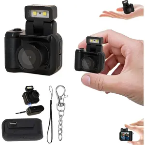 Retro Snap Camera,Mini Nostalgic  View, Snaps, Digital Photo Camera,Llavero Mini CaMara Retro,1080p  with Led Flash Light (Without Memory Card)
