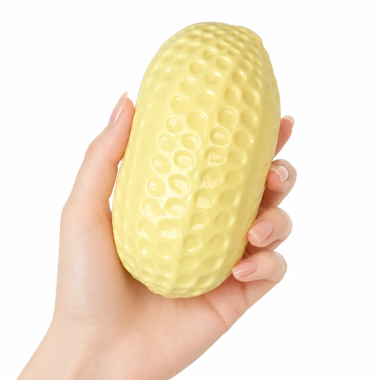 Giant Crunchy Peanut Squishy Crunchy squishy - ASMR Office Stress Relief Desk Decor, Adult Sensory Squeeze Gift, Firm Texture For Medium & Strong Grip
