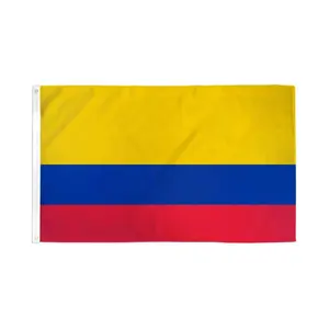 3x5ft Colombia Polyester Flag Banner, Dye Sublimation Home Decor, Party Decor Wall Hanging Backdrop