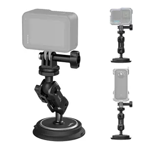 SmallRig Magnetic Mount for Gopro, with Suction Cup 2 in 1, Powerful Camera Car Mount Outside for Gopro, for Insta360 and Phone, with Ball Head Magic Arm 4466