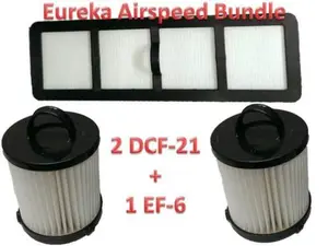 Casa Vacuums Filter Bundle DCF21 & EF6 HEPA Exhaust Filters for EUREKA Vacuum 68931A, 69963 AS1000A, AS1001A, AS1004A, AS1002A, AS1041A