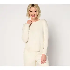 Attitudes by Renee Sweater with Hi Low Hem