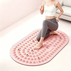 Premium Soft Tpe Foot Massage Mat, Ergonomic Oval Design, Raised Acupoints, 8 Magnetic Elements, Non-Slip, High Resilience, Family Use