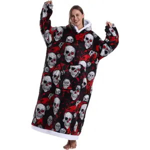 Blanket Hoodie, Long Hooded Blanket Sweatshirt as Birthday Gifts for Women Men, Long Wearable Blanket for Women Men.