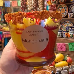 Sweet Blessings Candle Co. Mangonada Candle - A Sweet and Delicious Candy and Food Experience