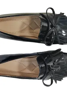 Women's Comfortable Leather Loafers, Casual Round Toe Low Heel Shoes, All-Season Soft Footwear for Office & Outdoors