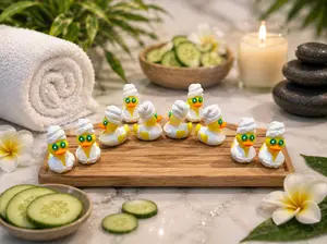 Set of 10 Spa Ducks