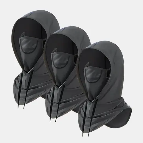 Haute Hooks 3-Pack Cooling Balaclava Face Mask with Sun UV Protection Full Head Cover for Men Women Hiking Fishing Outdoors 3 in 1 Versatile Design