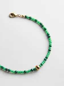 Kyanna Semi-Precious Waterproof Anklet - Malachite