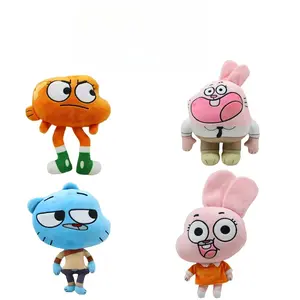 Darwin Plush Dolls Soft Stuffed Figure Cartoon Banana Joe Anais Richard Nicole Soft Pillow Toy Kids Gift Room Bed Decoration Christmas Present Day