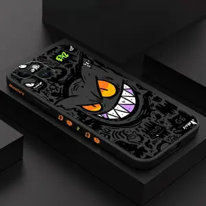 Evil Monster Phone Case For iPhone 15 14 13 Plus Pro Max Mini Silicone Cover Protection Casing