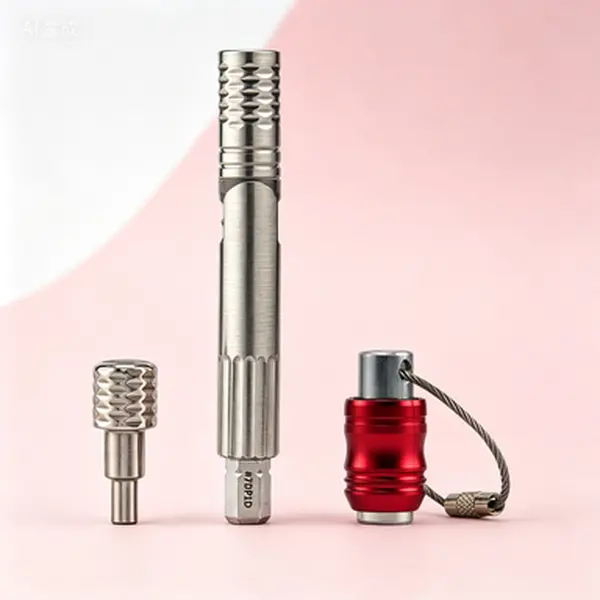 Compact EDC Bit Driver with Foldable L-Handle - 711L Pen Driver Compatible with 4mm Precision Bits & 1/4" Double-Ended Bits - Portable Multi-Bit Screwdriver for Everyday Carry - Reusable Precision Tool Kit with Secure Bit Storage